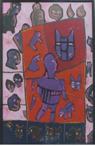 Man with Cats