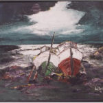 Fishing boats in coversation