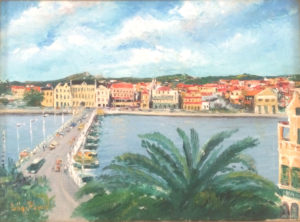 Plaza Brion and the floating brdige