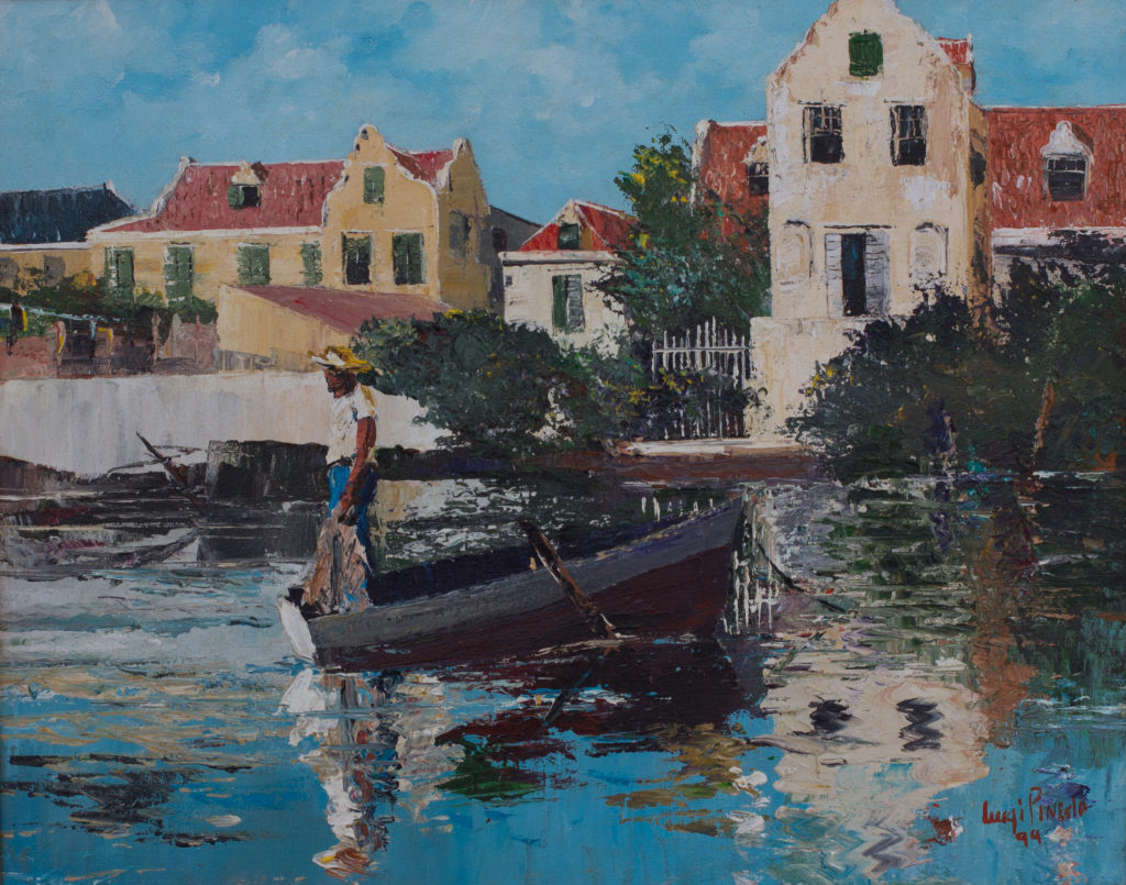 Two mansions in Otrabanda that housed important art collections. Stroomzigt was the home of Chris and Lucila Engels, artists and initiators of the Curacao Museum, and Batavia the home of doctor and art collector Cai Winkel.