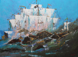 Coliding pirate ships